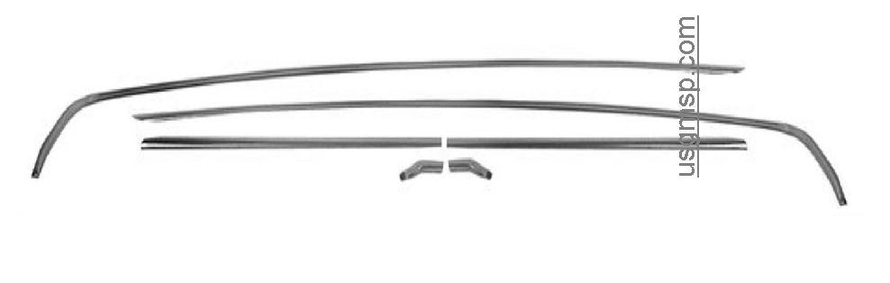 70-72 Chevelle Gutter Mold kit: Coupe Kit